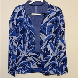 Zuda Textured Blue Top
